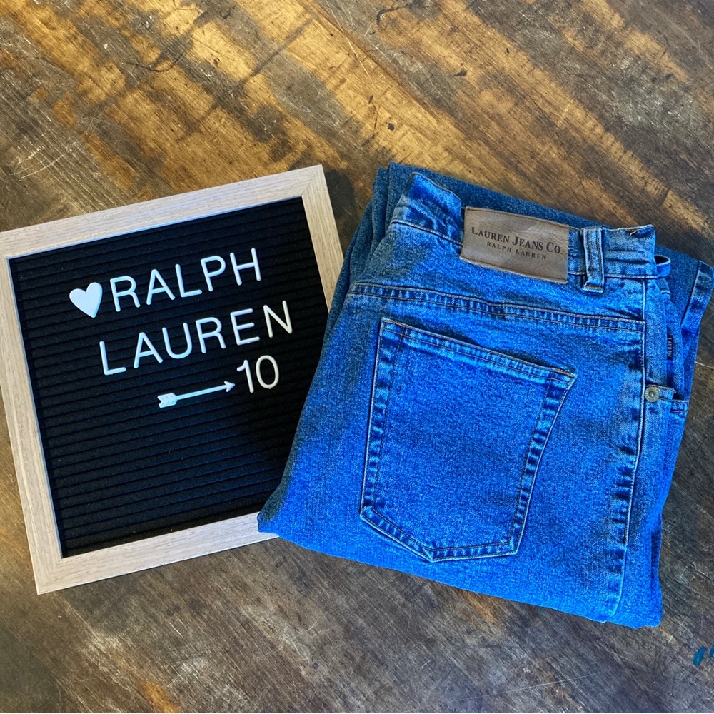 Vintage 90's Lauren Jeans Co. Ralph Lauren High Rise Mom Jeans, Size 10